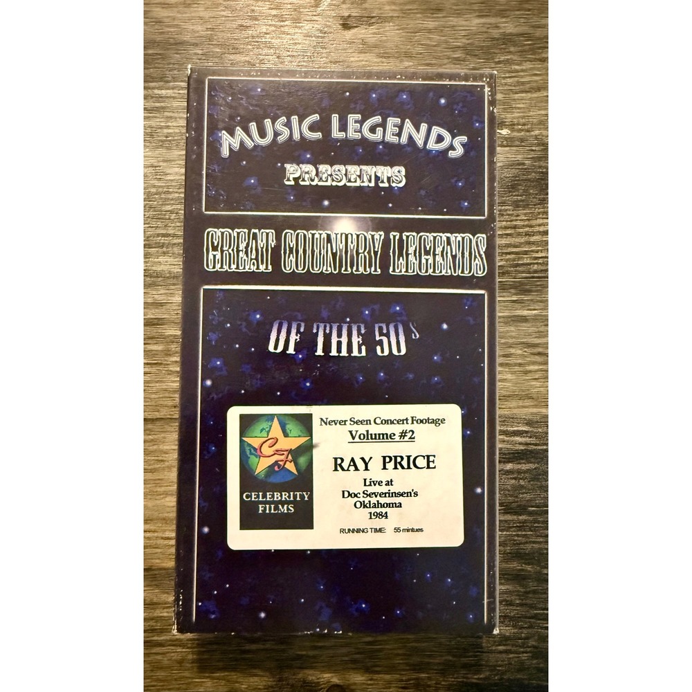 Celebrity Films Great Country Legends of the 50s Ray Price VHS Excellent Rare